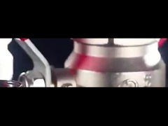 Valvola a sfera in ottone, a flusso pieno, manico a leva piatta