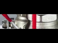 Valvola a sfera in ottone, a passaggio totale, maschio/femmina, leva piatta