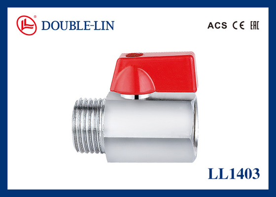 Ottone femminile Mini Ball Valve del maschio X cromato 25 Antivari