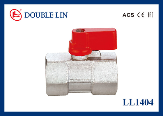L'ottone femminile femminile Mini Ball Valve With Nickel di X 25 Antivari ha placcato