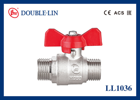 1/4" a 1" valvola a sfera d'ottone di Antivari del maschio 25 del maschio X con il manico a t