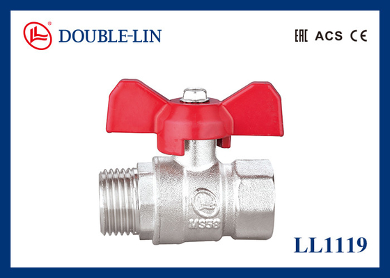 1/2 «a 1" valvola a sfera d'ottone femminile del maschio X 16 Antivari con il manico a t