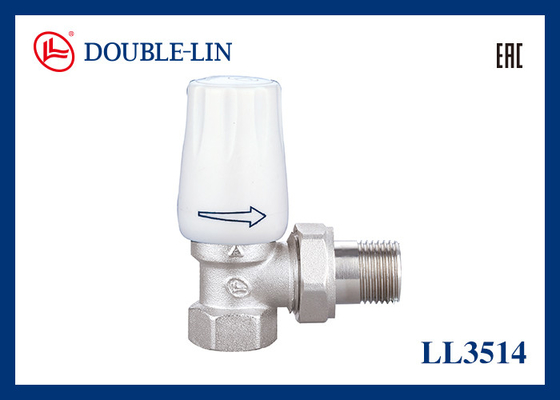 Dimensione della valvola angolare del radiatore 1/2" 3/4" ISO228 Thread 32°F a 248°F Temperatura di lavoro