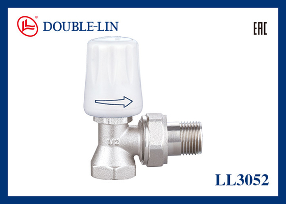 Valvola angolare del radiatore 1/2" 3/4" Dimensione BS2779 Filato da 32°F a 248°F Temperatura di lavoro