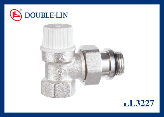 L'angolo di valvola del radiatore manuale Tipo 145psi 32°F a 248°F Pressione di lavoro BS2779 filo