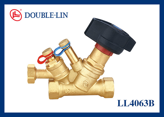Valvola di bilanciamento in ottone HBP 57-3 con filettatura ISO228 da 20 Bar