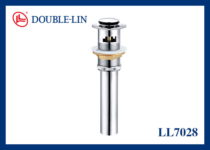 Piletta di scarico per lavabo da 32mm con rimbalzo in ottone e anti-odore con G 1" 1/4 32mm